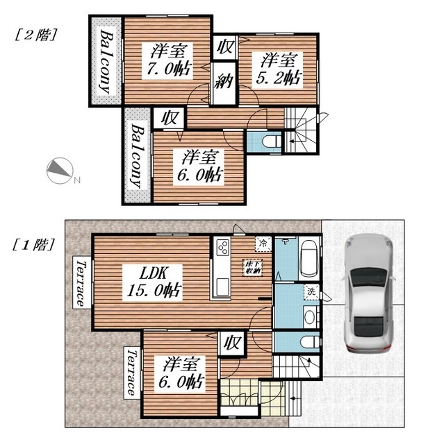 Sumai-to厚木市三田の間取り