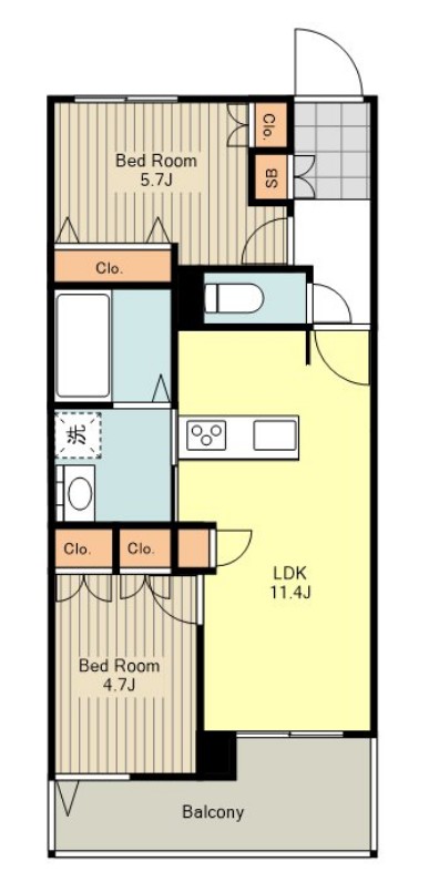 ラウレアN吉祥寺の間取り