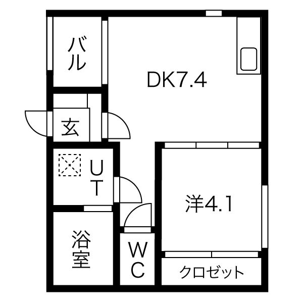 グランツ広路通の間取り