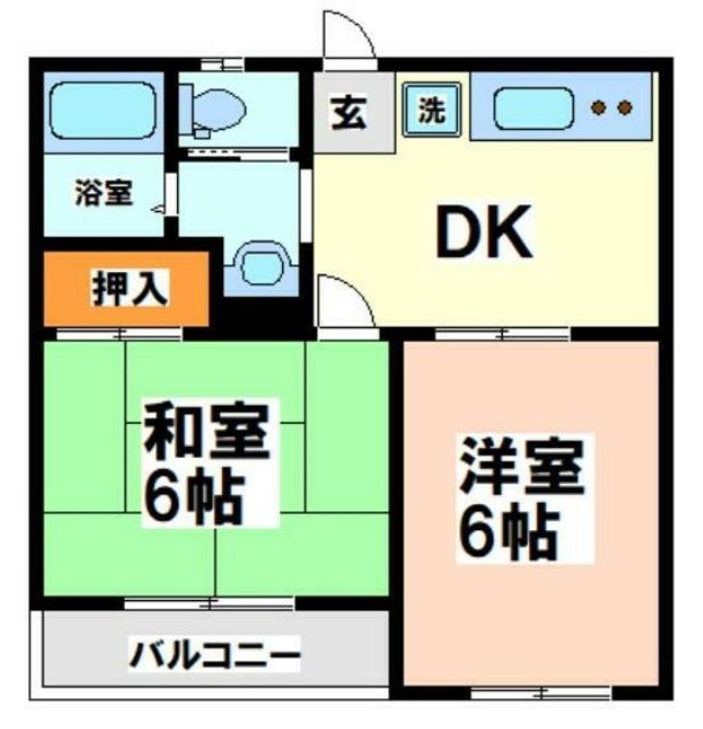 向新ハイツの間取り
