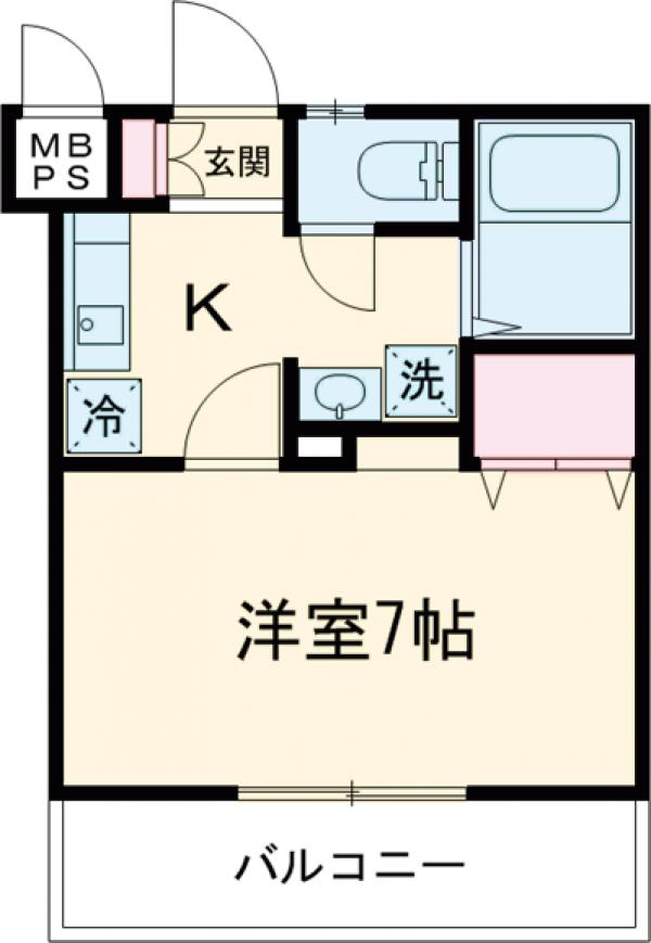 スカイパレス東中野A棟の間取り