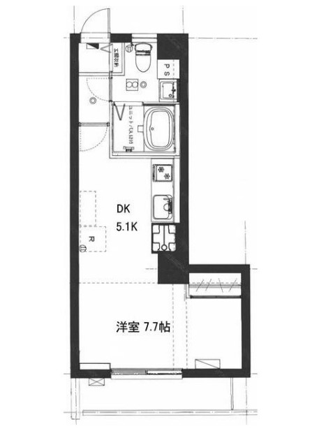 朝日北千束マンションの間取り