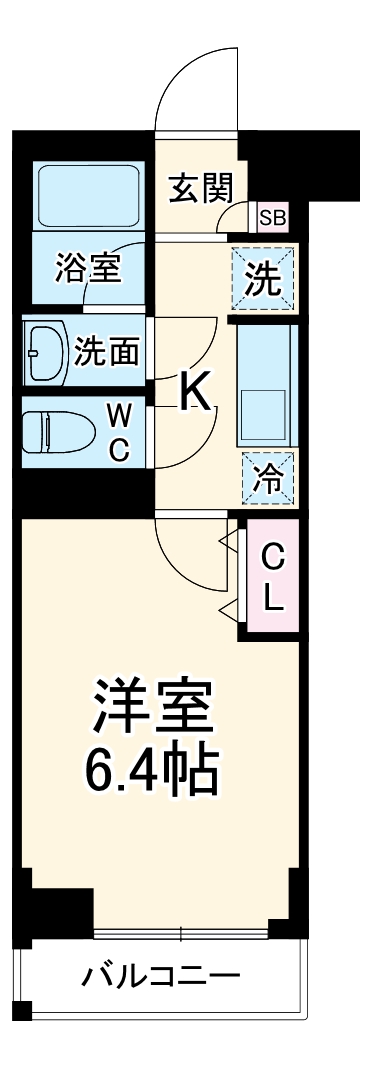 ベルシード横濱南太田Ⅱの間取り
