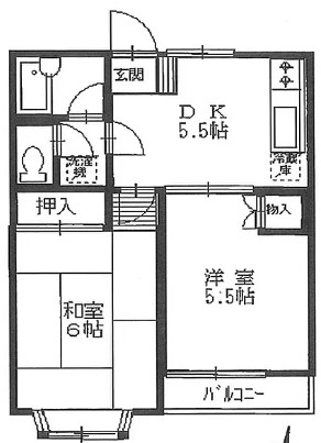 サニープレイスNO.2の間取り
