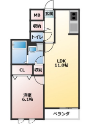 フルールRARAの間取り