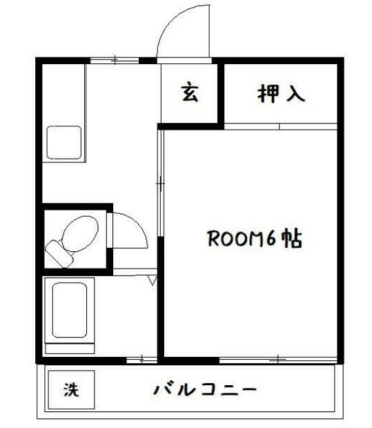 コーポ明日香の間取り