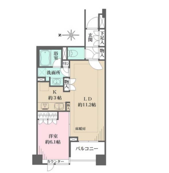 パークハウス飯田橋レジデンスの間取り