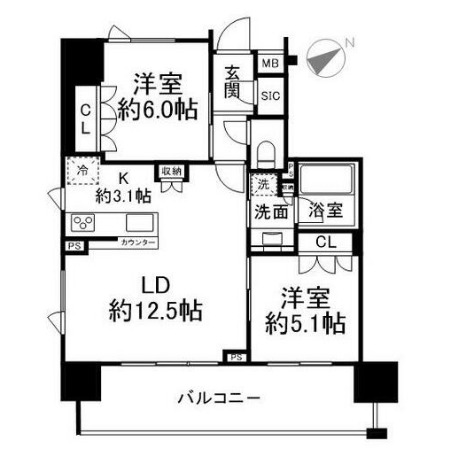 藤和シティホームズ北浦和駅前通りの間取り