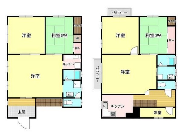 柏市藤ヶ谷貸家 の間取り