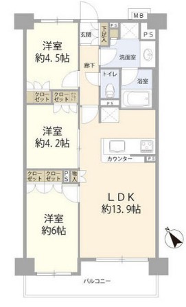プレシス東日暮里の間取り
