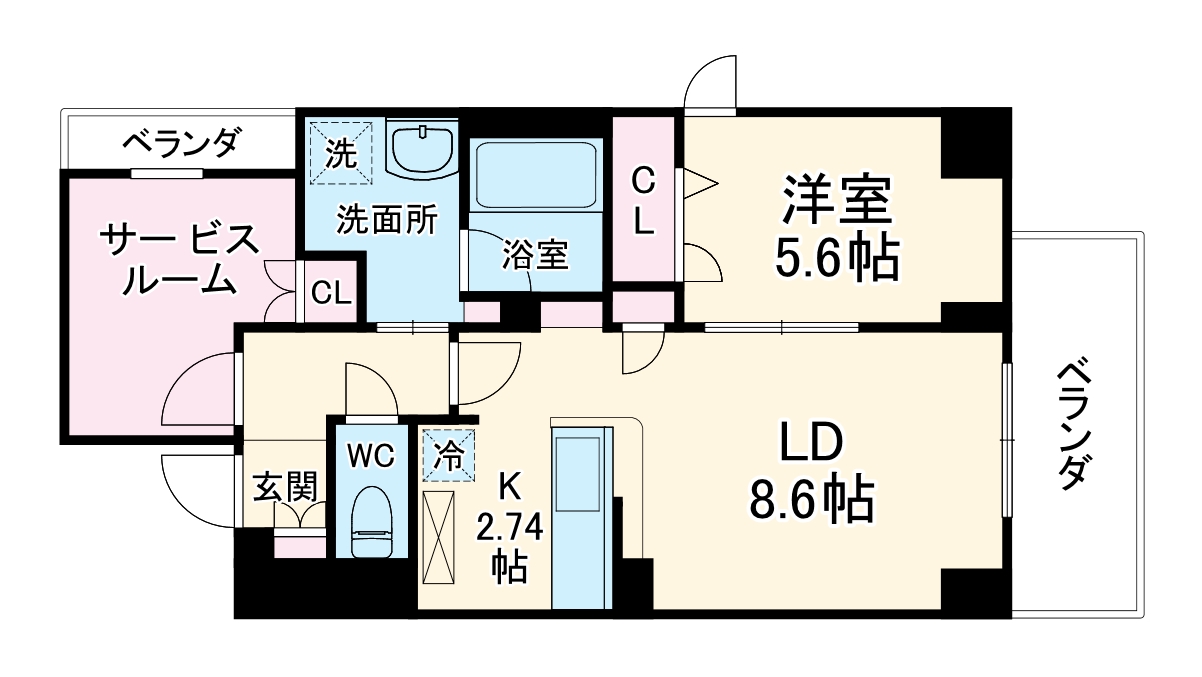 フラットレモンの間取り
