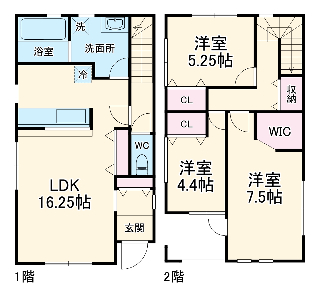 ドマーニ一色新町2号棟の間取り