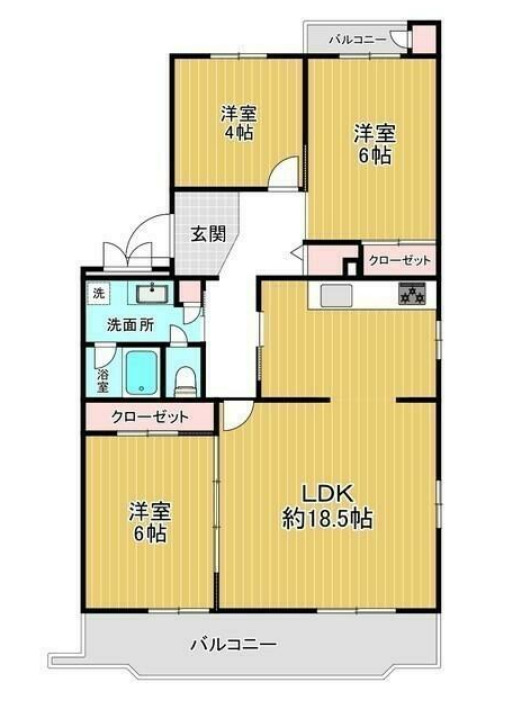 えびな国分団地 5号棟の間取り