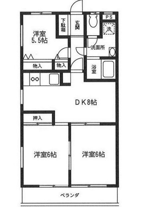 カサバニータの間取り