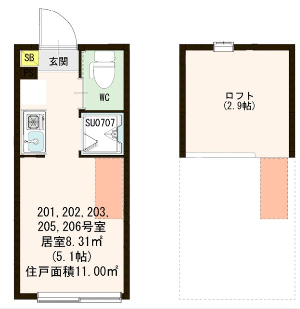 CLAY西荻の間取り
