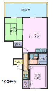 花ハウスの間取り