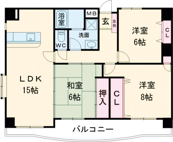 レジデンスモトキの間取り