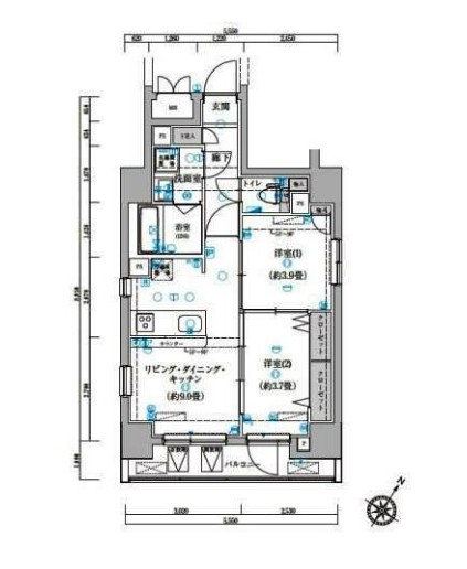 ゼクシア川崎の間取り