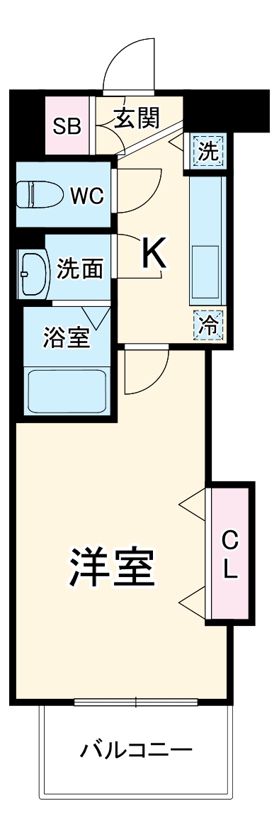 Luxe都島Ⅲの間取り