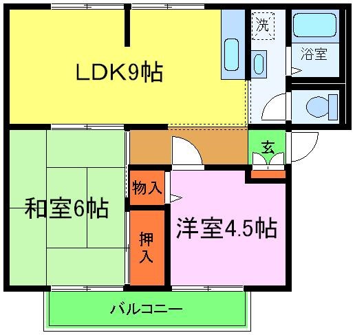 サンライフ西大路A棟の間取り