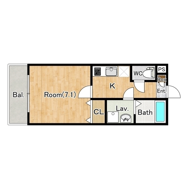 ジーメゾン千葉長洲ベルビューの間取り