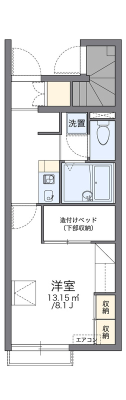 レオパレスアルバトーレの間取り