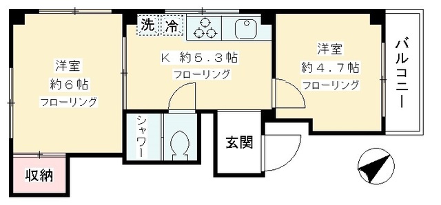 WIND BELLの間取り