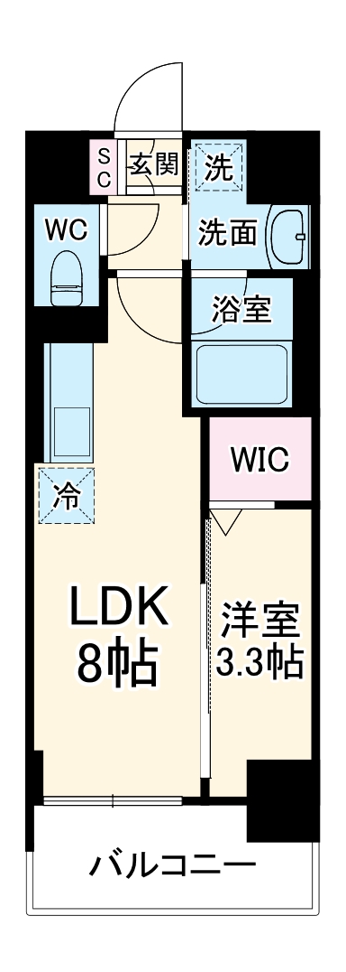 LUXENA+PAWS南行徳の間取り