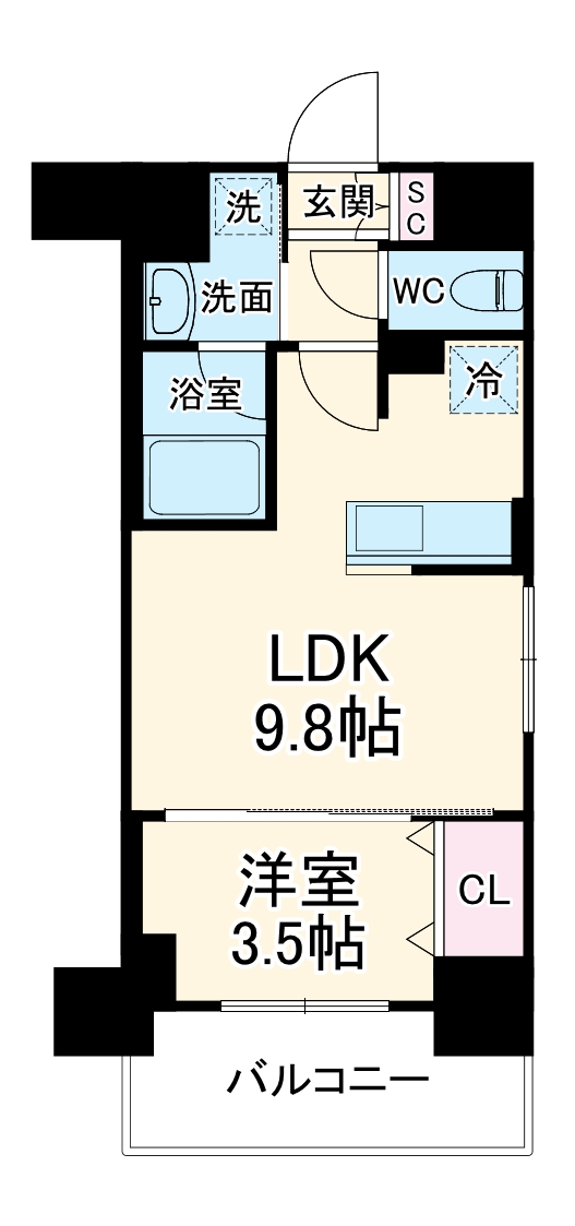 LUXENA+PAWS南行徳の間取り