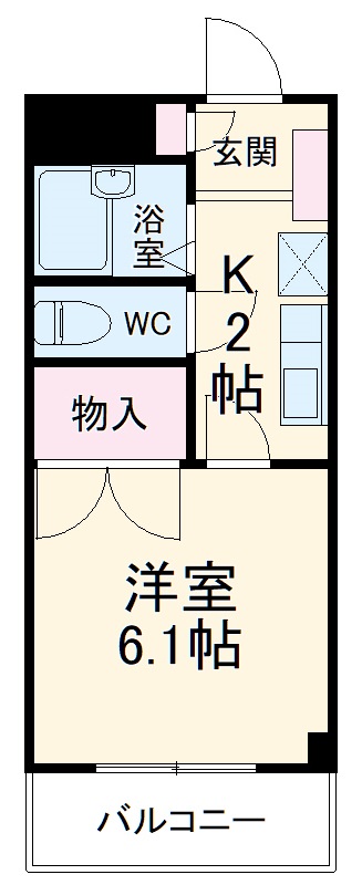 アメニティ名駅の間取り