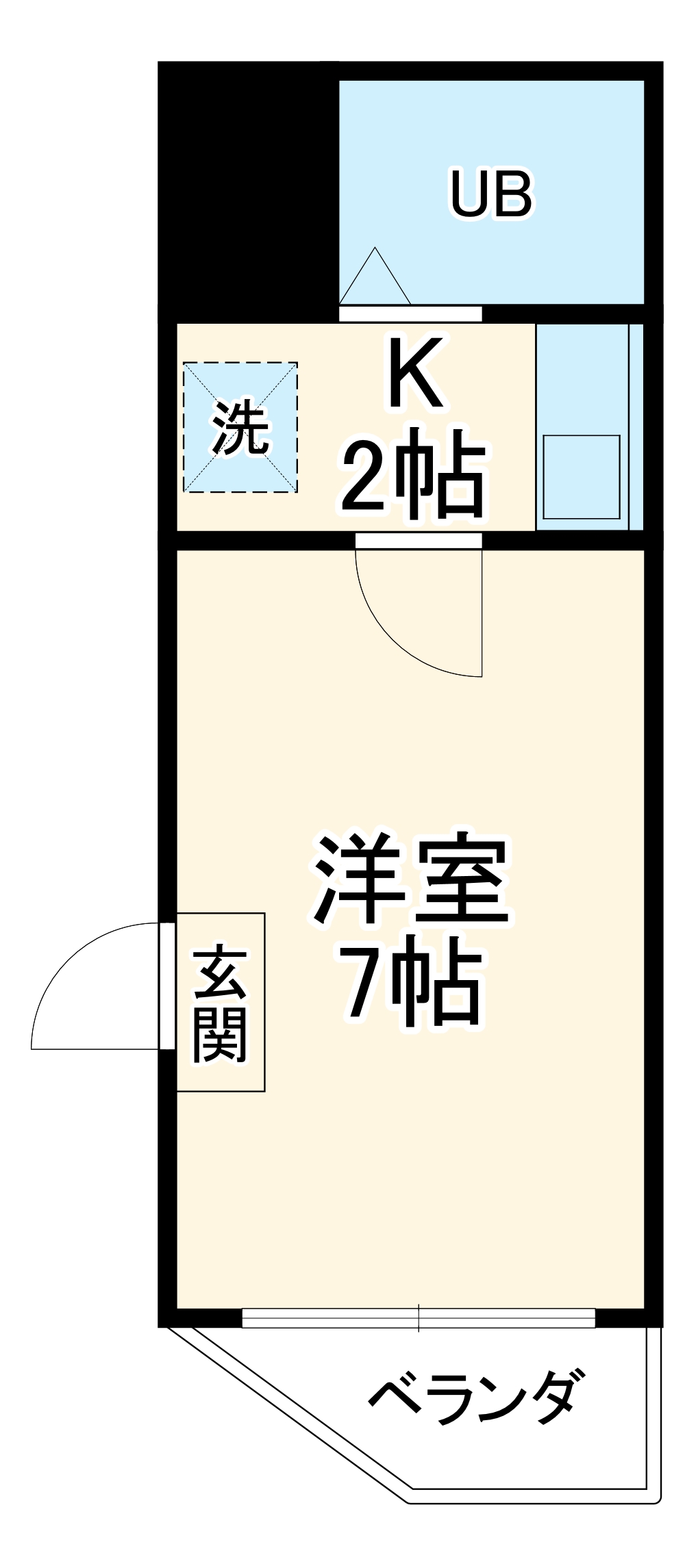打中スカイマンションⅠの間取り
