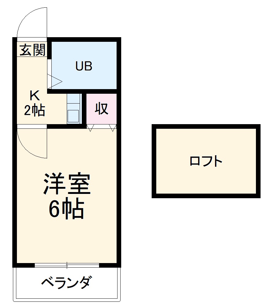 レオパレス21高杉の間取り