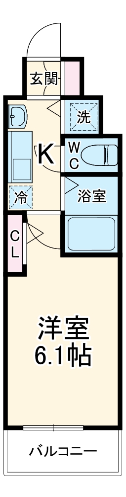 プレサンス名古屋STATIONアブソリュートの間取り