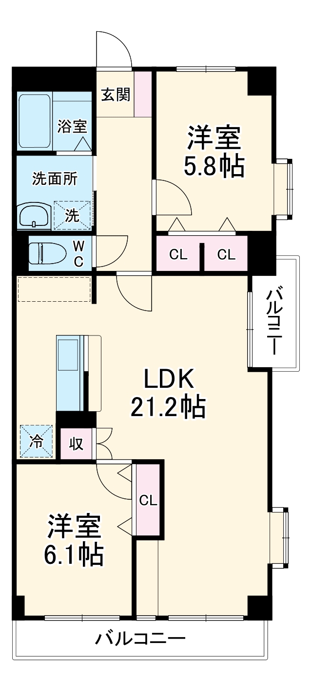 エンポリアム関の間取り