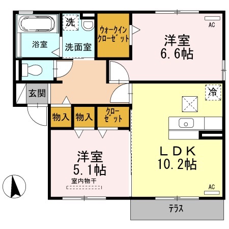 フェリースの間取り