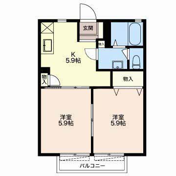 パルティータ伝法の間取り