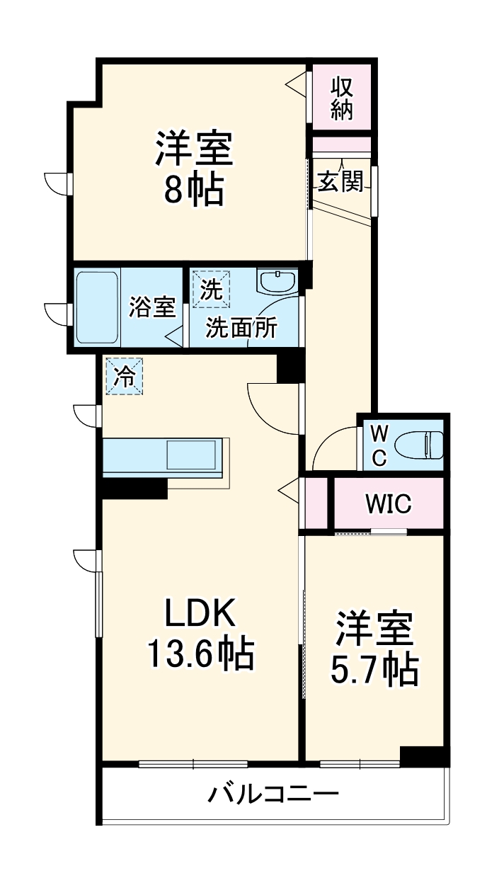ラルーチェの間取り