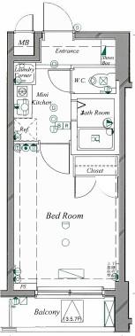 VIDA#014の間取り