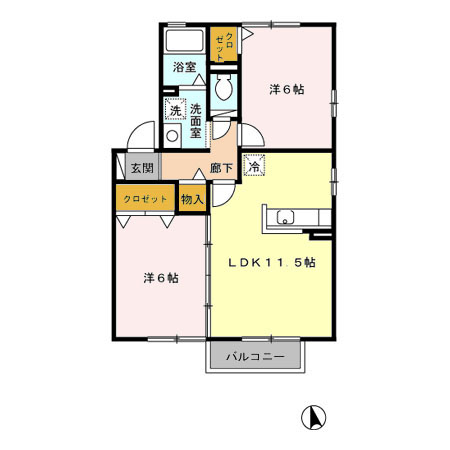 山翡翠の杜Ⅰの間取り