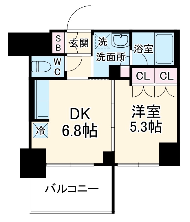 LA CLAIR 南浦和の間取り