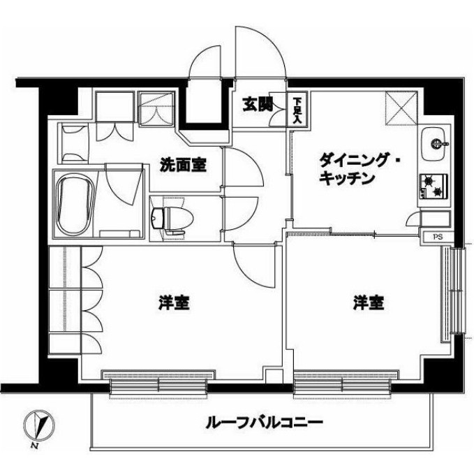 ルーブル北嶺町の間取り