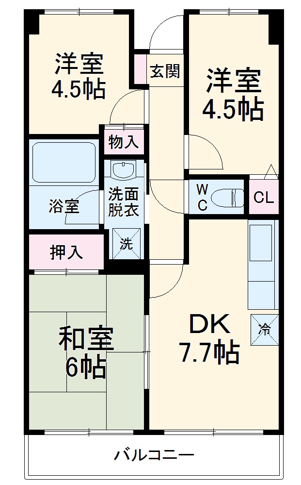新川崎ロイヤルパレスの間取り