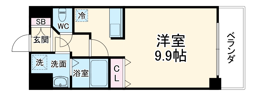 ライジングコート京都西院フロンティアⅡの間取り