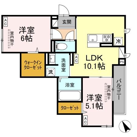 ドムスクレスト森野の間取り