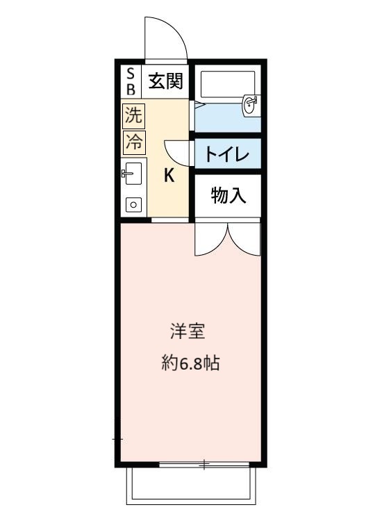 寒川山手ハイツの間取り