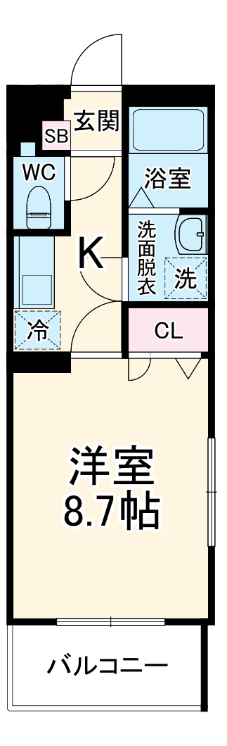 グレースひなたの間取り