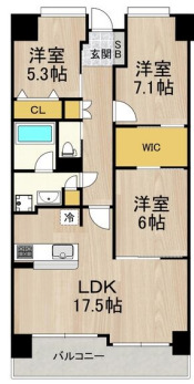フロンティアタワー難波EASTの間取り