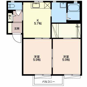 パストラル尾花の間取り