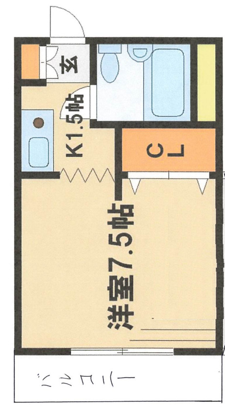 ジュネパレスコージーキャビンの間取り