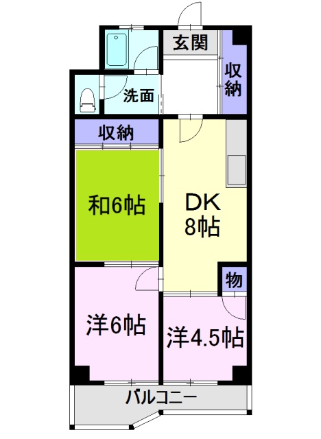 小牧キャッスルハイツの間取り